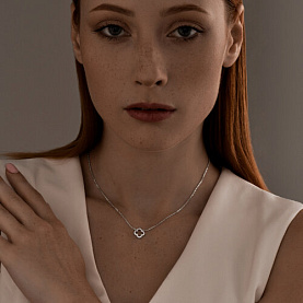 Колье SOKOLOV - Серебро 925, Фианит (арт. 94070663)