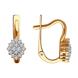 Серьги SOKOLOV - Золото 375, Фианит (арт. 0200143-4)