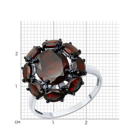 Кольцо SOKOLOV - Серебро 925, Гранат (арт. 92014299)