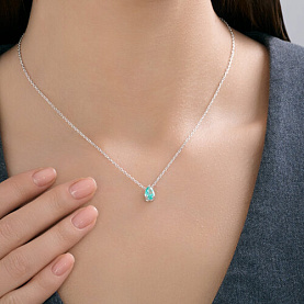 Колье SOKOLOV - Серебро 925, Фианит (арт. 94071270-91)