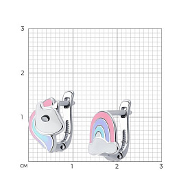 Серьги SOKOLOV - Серебро 925, Эмаль (арт. 94025751)