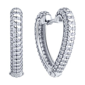 Серьги SOKOLOV - Серебро 925, Фианит (арт. 94026913)