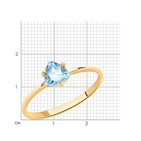 Кольцо SOKOLOV - Золото 585, Топаз (арт. 716115)