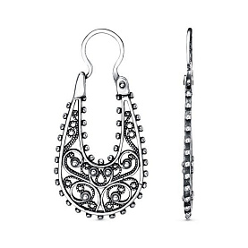 Серьги Красная пресня - Серебро 925 (арт. 33013812)