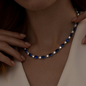 Колье SOKOLOV - Серебро 925, Фианит (арт. 94070687)