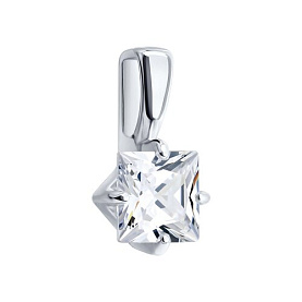 Подвеска SOKOLOV - Серебро 925, Фианит (арт. 94033397)