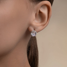 Серьги SOKOLOV - Серебро 925, Фианит (арт. 94027339)