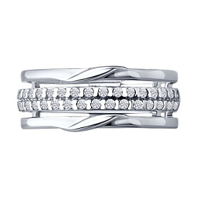 Кольцо SOKOLOV - Серебро 925, Фианит (арт. 94014839)