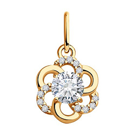 Подвеска SOKOLOV - Серебро 925, Фианит (арт. 93030283)