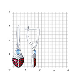 Серьги SOKOLOV - Серебро 925, Фианит (арт. 94022744)