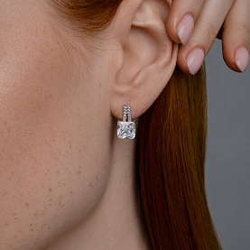 Серьги SOKOLOV - Серебро 925, Фианит (арт. 94026820)
