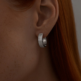 Серьги SOKOLOV - Серебро 925, Фианит (арт. 94025922)