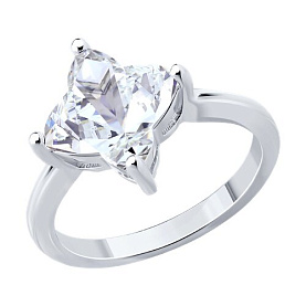 Кольцо SOKOLOV - Серебро 925, Фианит (арт. 94014496-91)