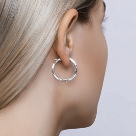 Серьги SOKOLOV - Серебро 925, Фианит, Эмаль (арт. 94021241)