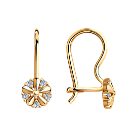 Серьги SOKOLOV - Серебро 925, Фианит (арт. 93020440)