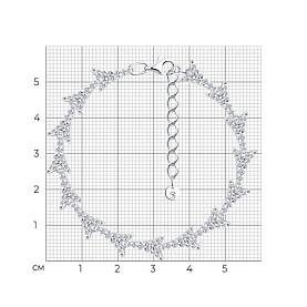 Браслет SOKOLOV - Серебро 925, Фианит (арт. 94051611)