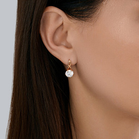 Серьги SOKOLOV - Серебро 925, Фианит (арт. 93022450)