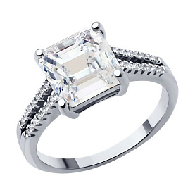 Кольцо SOKOLOV - Серебро 925, Фианит (арт. 94013942-91)