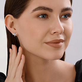 Серьги Diamant - Серебро 925, Фианит (арт. 94-122-02197-1)