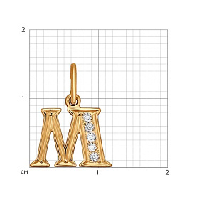 Подвеска SOKOLOV - Золото 585, Фианит (арт. 031098)