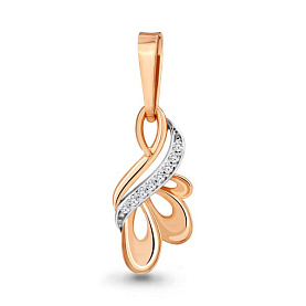 Подвеска Аквамарин - Золото 375, Фианит (арт. 20870А.8)