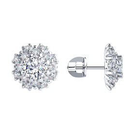 Серьги SOKOLOV - Серебро 925, Фианит (арт. 94025268)