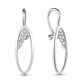 Серьги Аквамарин - Серебро 925, Фианит (арт. 48760А.5)