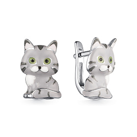 Серьги Мириада - Серебро 925, Эмаль (арт. 901022627)