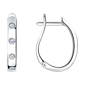 Серьги SOKOLOV - Серебро 925, Фианит (арт. 94022679)