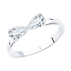 Кольцо SOKOLOV - Серебро 925, Фианит (арт. 94011857)