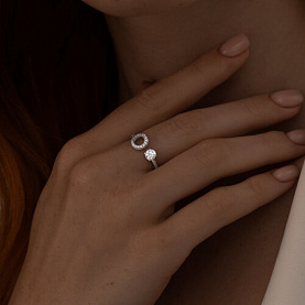 Кольцо SOKOLOV - Серебро 925, Фианит (арт. 94013824)