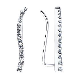 Серьги SOKOLOV - Серебро 925, Фианит (арт. 94021771)