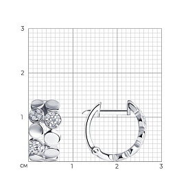 Серьги SOKOLOV - Серебро 925, Фианит (арт. 94020206)