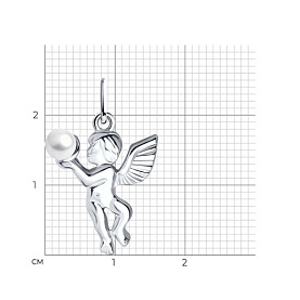 Подвеска SOKOLOV - Серебро 925, Жемчуг имитация (арт. 94030001)
