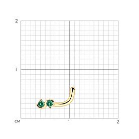 Пирсинг SOKOLOV - Серебро 925, Фианит (арт. 93060010)
