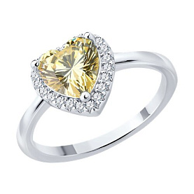 Кольцо SOKOLOV - Серебро 925, Фианит (арт. 94014489-91)