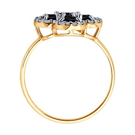 Кольцо SOKOLOV - Серебро 925, Фианит, Шпинель (арт. 92014599)