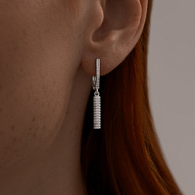 Серьги SOKOLOV - Серебро 925, Фианит (арт. 94025931)