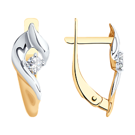 Серьги SOKOLOV - Золото 375, Фианит (арт. 027317-4)