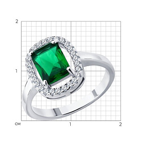 Кольцо SOKOLOV - Серебро 925, Фианит (арт. 94014491-91)