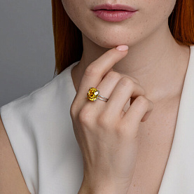 Кольцо SOKOLOV - Серебро 925, Фианит (арт. 94014257)