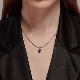 Подвеска SOKOLOV - Серебро 925, Гранат, Фианит (арт. 92030780)