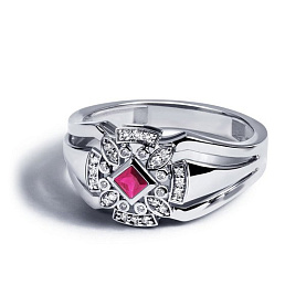 Кольцо Platinum Lab. - Платина 950 (арт. ПК-275Р-01)