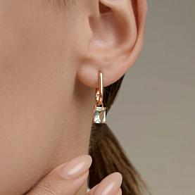 Серьги SOKOLOV - Серебро 925, Празиолит (арт. 92023257)