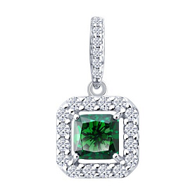 Подвеска SOKOLOV - Серебро 925, Фианит (арт. 94033320)