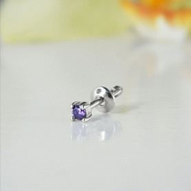 Серьга Галатея - Серебро 925, Фианит (арт. 3003.6)