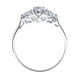 Кольцо SOKOLOV - Серебро 925, Фианит (арт. 94012121)