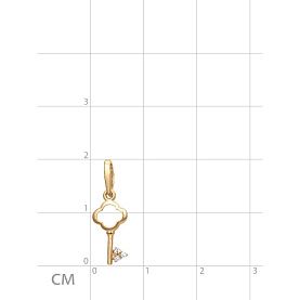 Подвеска ЮФ Династия - Золото 375, Фианит (арт. 100028-5102)