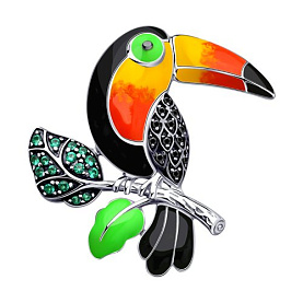 Брошь SOKOLOV - Серебро 925, Фианит, Эмаль (арт. 94040244)