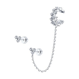 Серьги SOKOLOV - Серебро 925, Фианит (арт. 94026496)